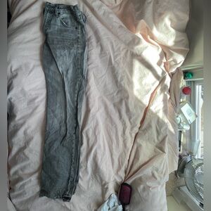Zara straight leg grey jeans